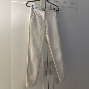 Stefanel white cotton blend pants size 0 super comfortable brandnew